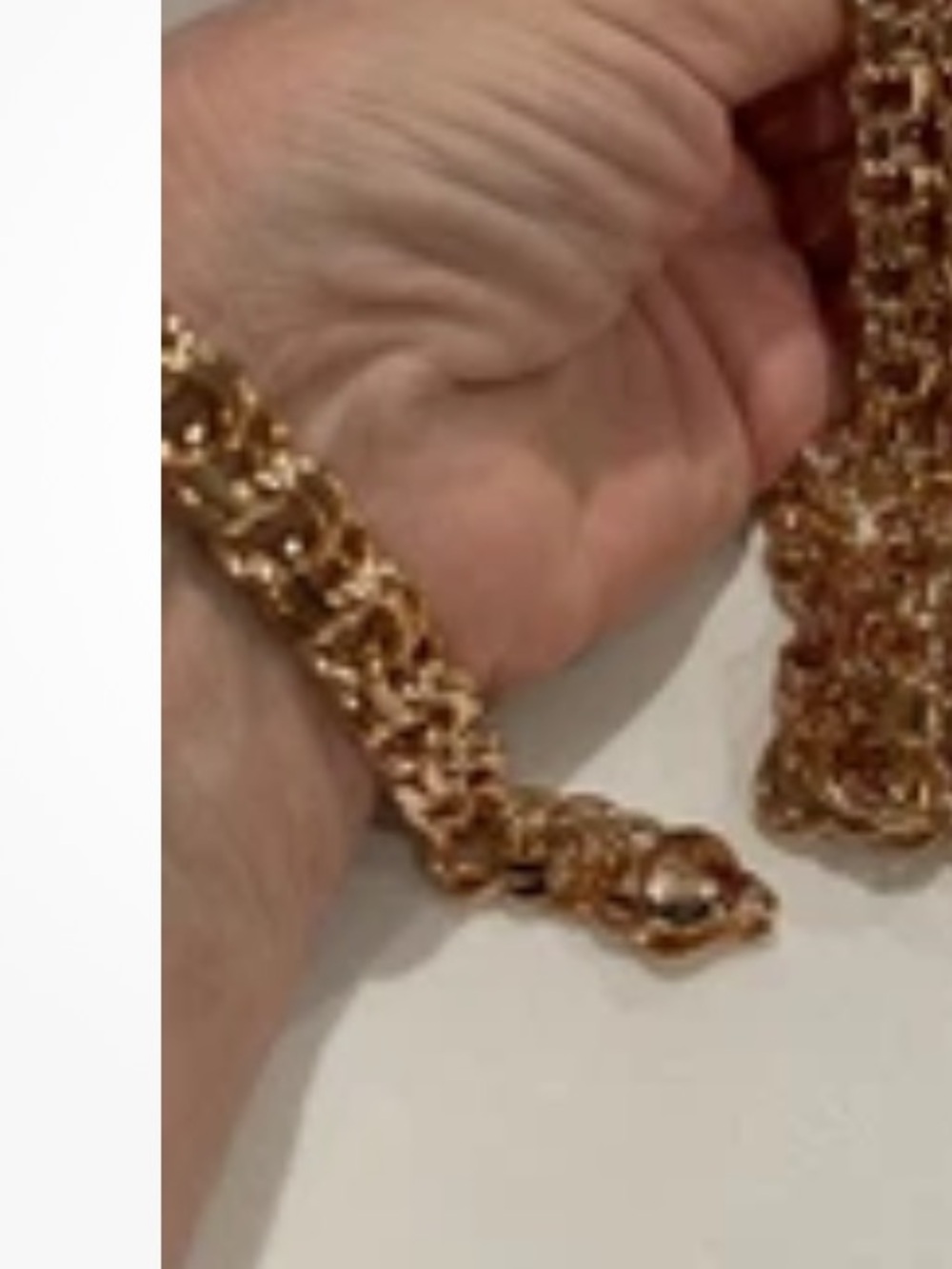 Bismark 9.8” / 9 mm Gold Plated 18k Men’s Women’s Link Bracelet XUPING - Picture 9 of 16